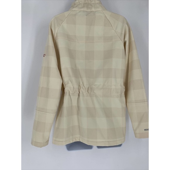 Avalanche Sz M Weather shield Water Resistant Fleece Lined‎ Beige Plaid Jacket - Picture 4 of 8
